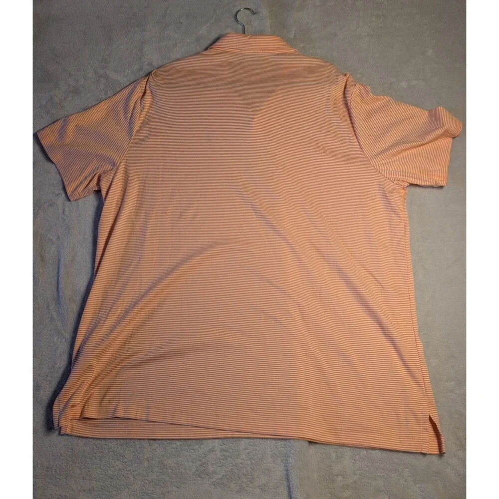Polo Ralph Lauren Classic Fit Polo Shirt Men’s XXL Orange Striped Cotton